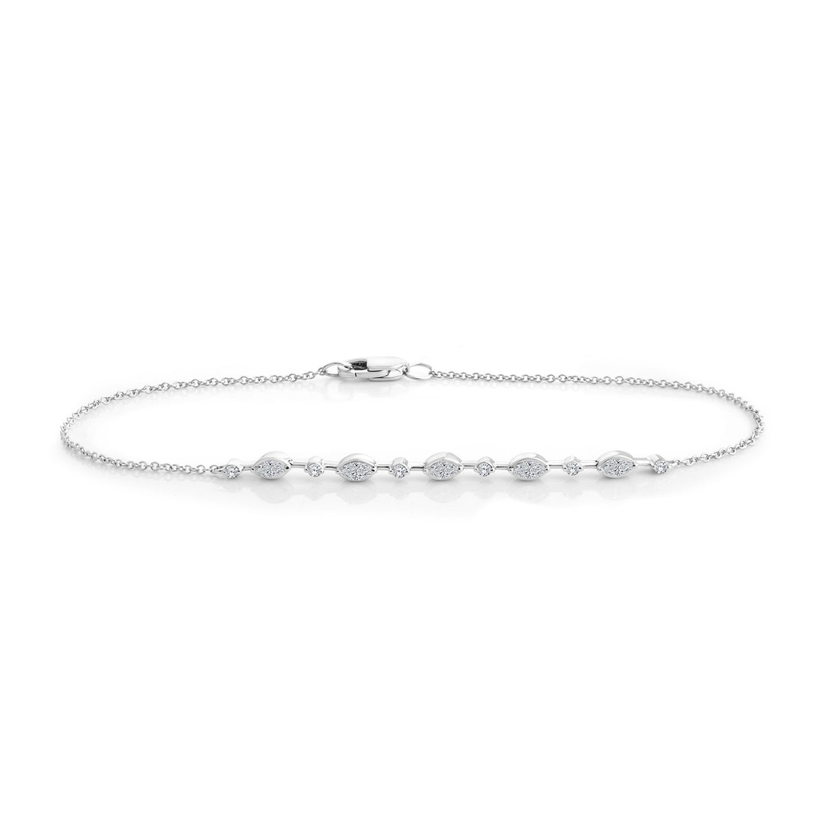 Charlotte 0.25ct Lab Grown Diamond Bracelet | 9CT Yellow/White Gold