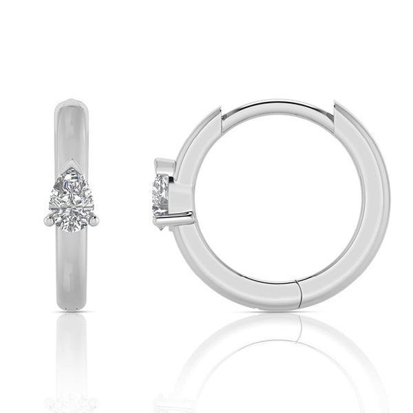 0.12ct Lab Grown Diamond Earrings in 9K White Gold