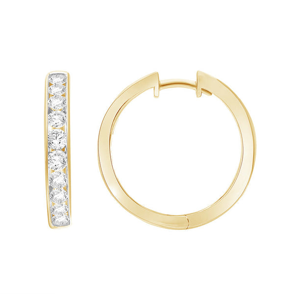 1.50ct Lab Grown Diamond Earrings in 9K Yellow Gold
