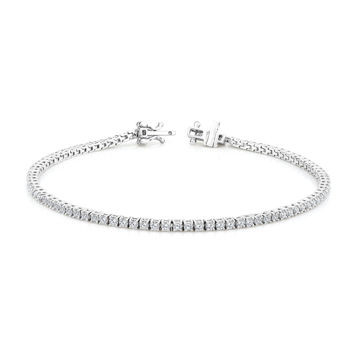 Julia Tennis 2.00ct Lab Grown Diamond Bracelet | 9CT White/Yellow Gold