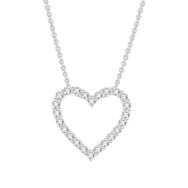 0.50ct Lab Grown Diamond Necklace in 9K White Gold