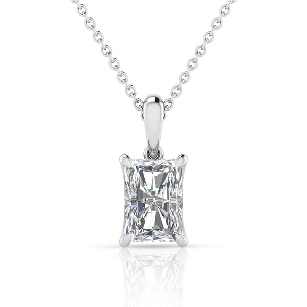 0.50ct Lab Grown Diamond Necklace in 9K White Gold
