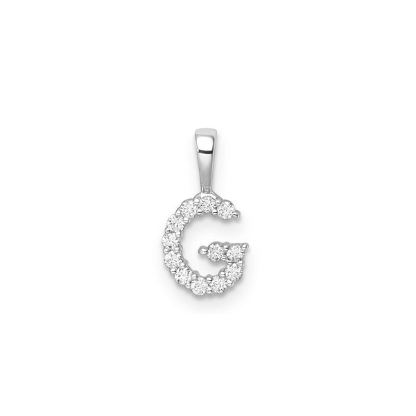 0.12ct Lab Grown Diamond Pendant in 9K White Gold
