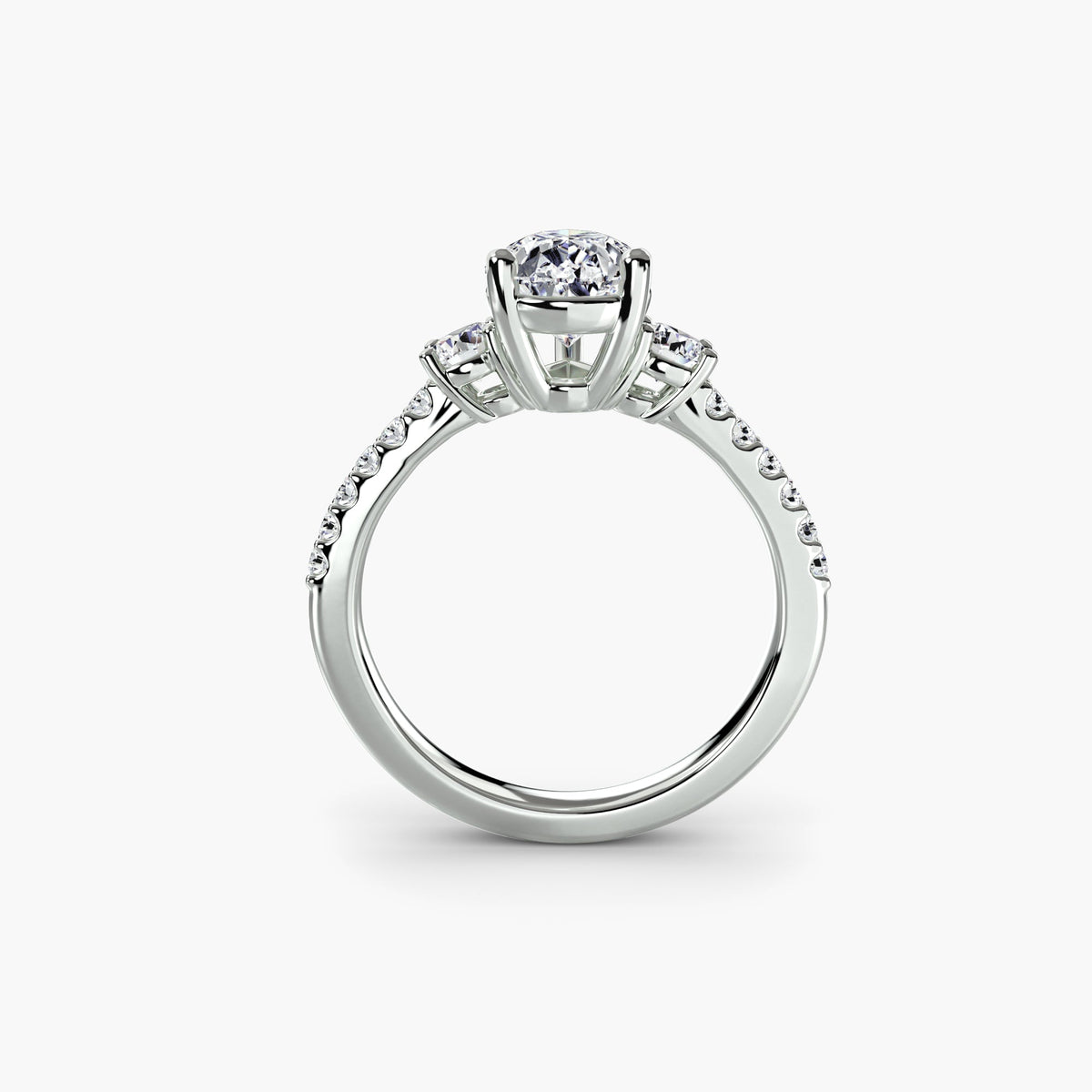 The Trefoil Pavé Ring