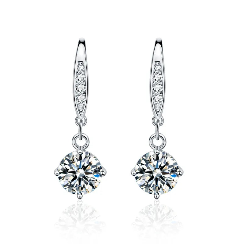 Leila 1CT Drop Earrings