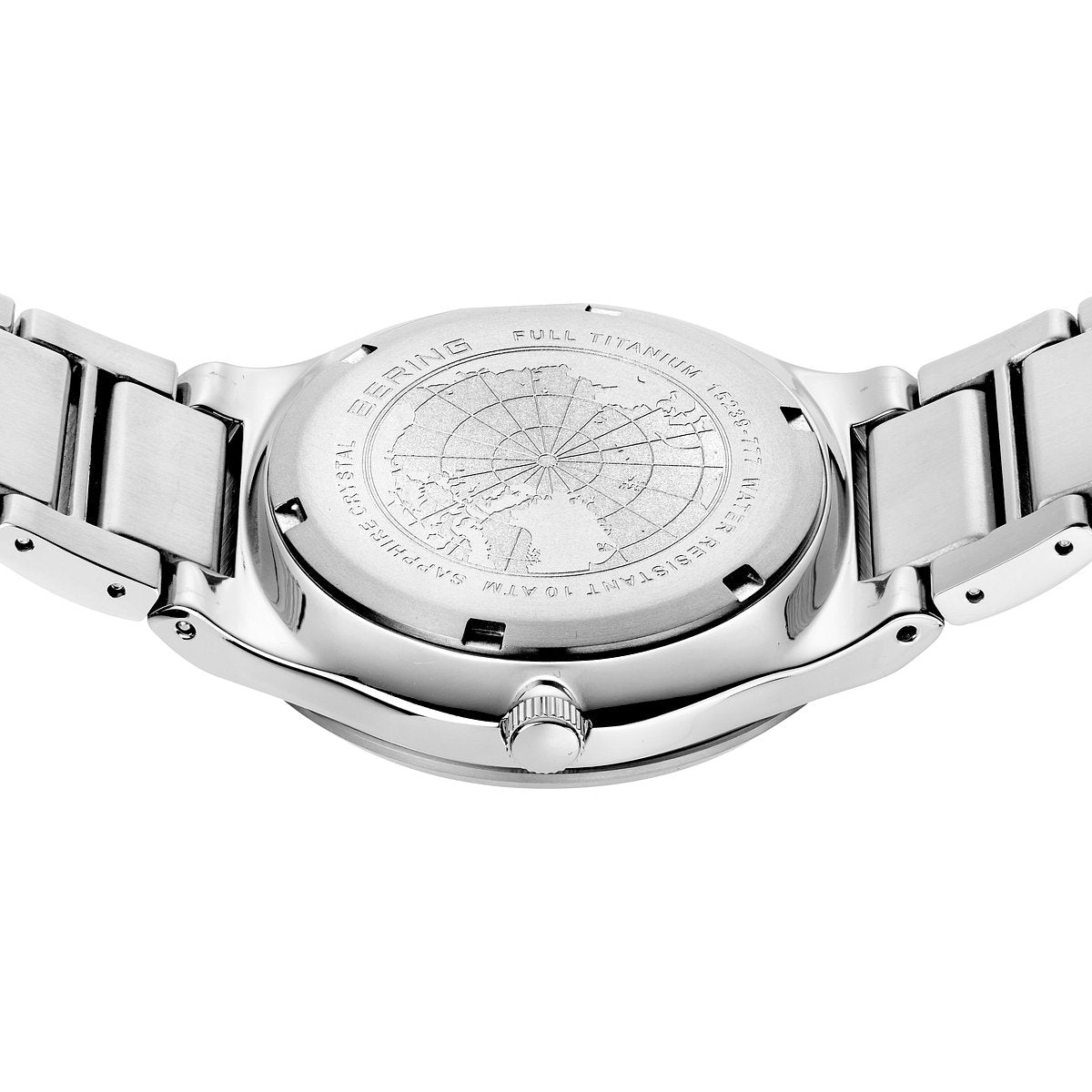 Bering Solar 39mm Silver Titanium Links Strap Watch