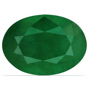 2.97 Carat GREEN-MI Oval Cut Gemstone