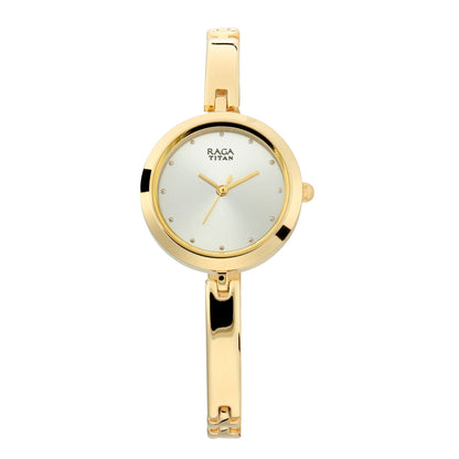 Titan Raga Viva Silver Dial Women Watch With Metal Strap