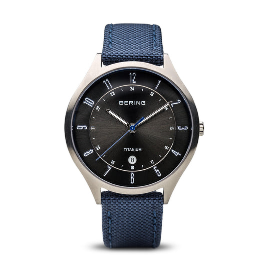 Bering Titanium Brushed Silver Watch