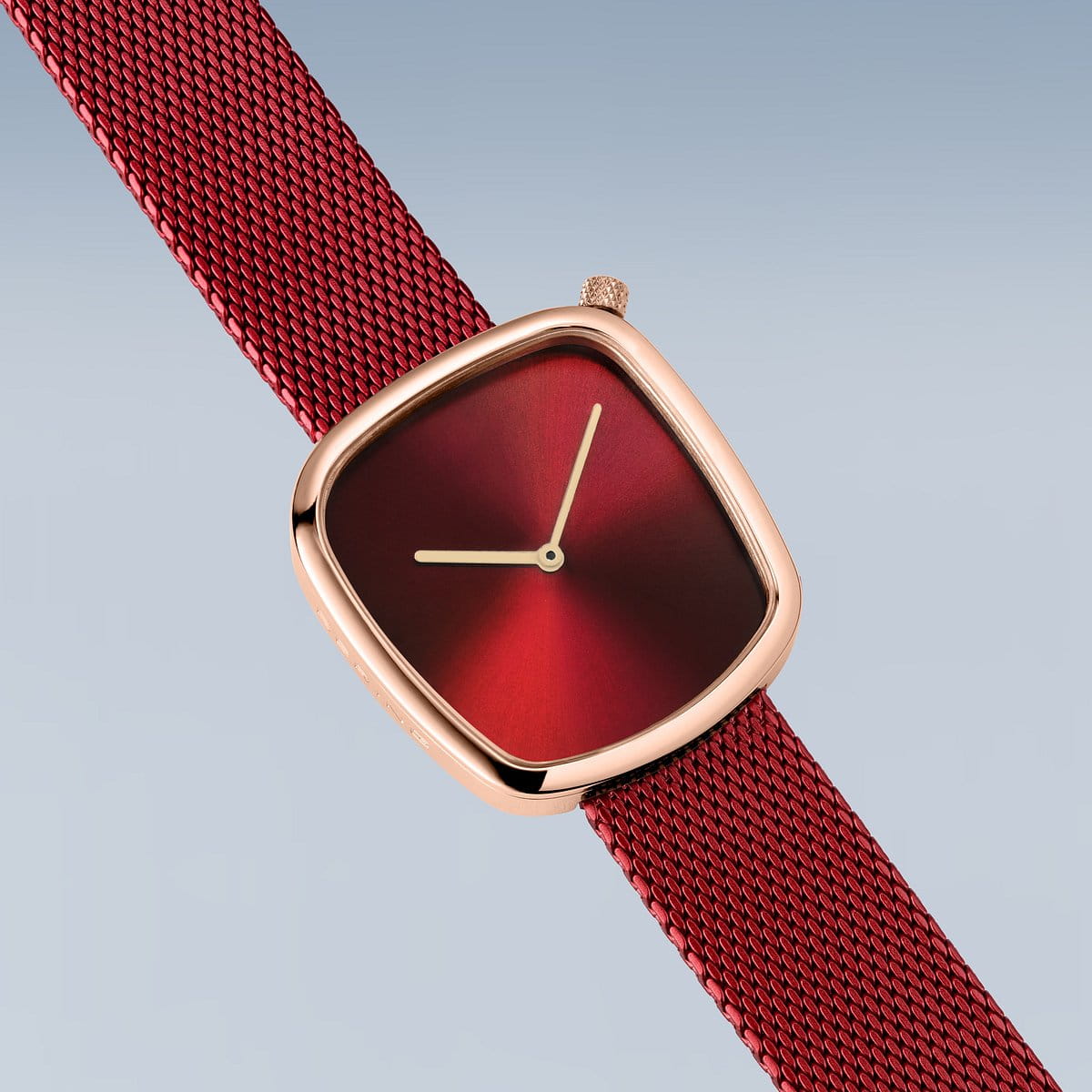 Bering Ladies Pebble Red Watch