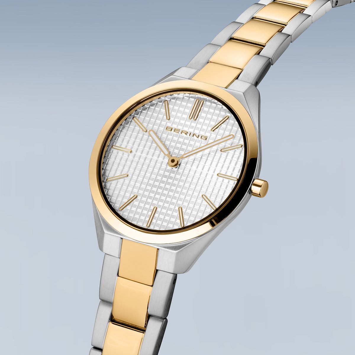 Bering Ladies Ultra Slim Two Tone Watch