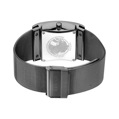 Bering Slim Solar Rectangular Grey Watch