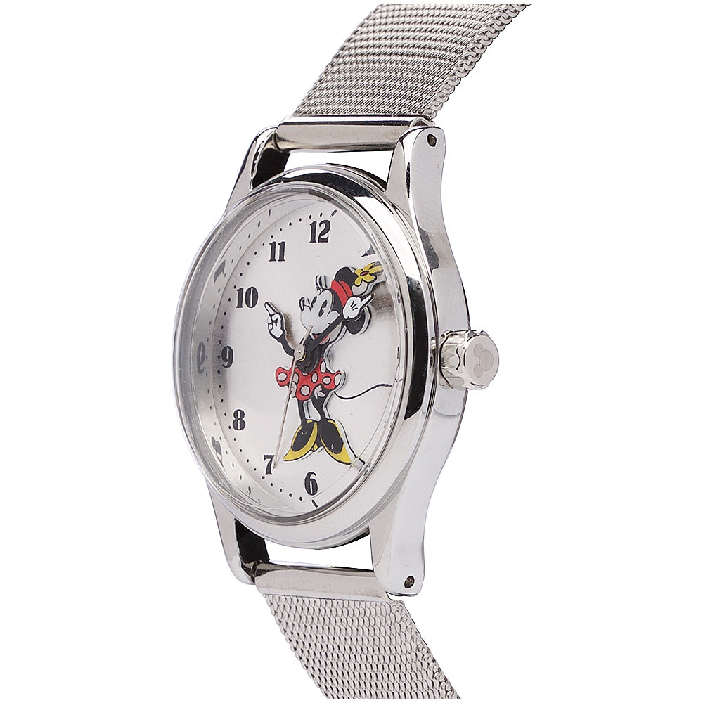 Disney Petite Minnie Silver Milanese Mesh Watch