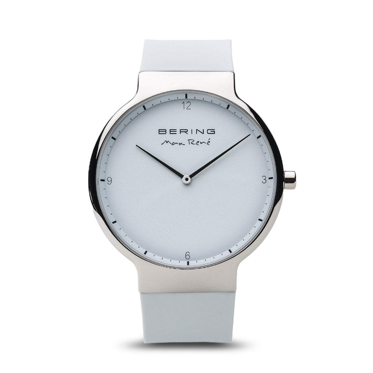 Bering Max René Polished Silver White Watch