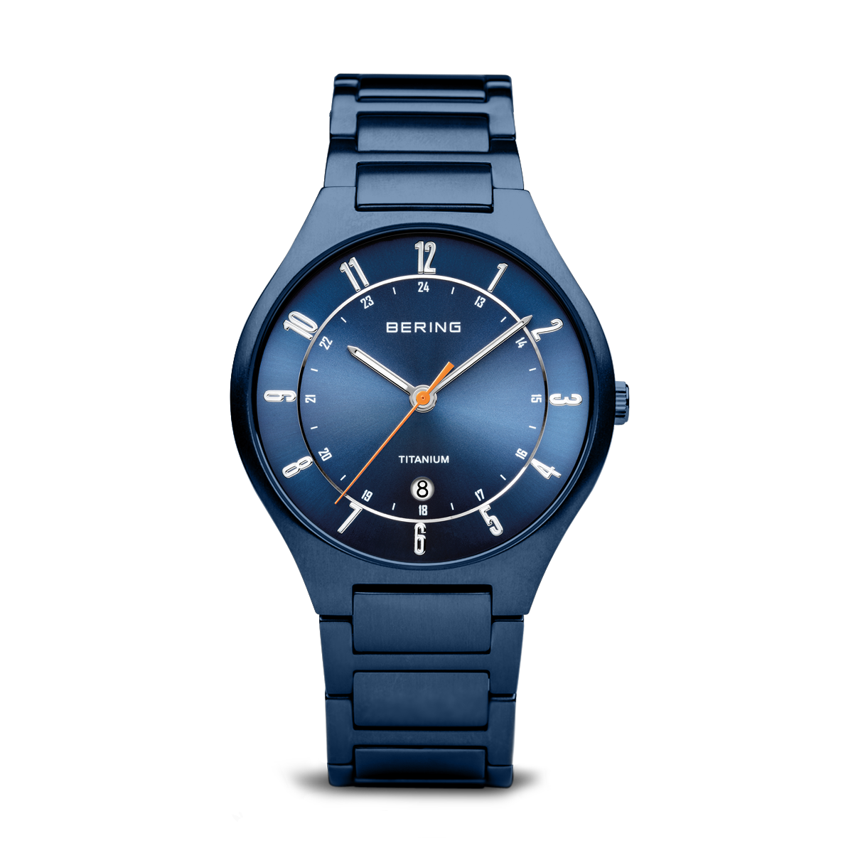 Bering Titanium Mat Blue Watch