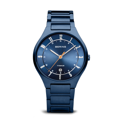 Bering Titanium Mat Blue Watch