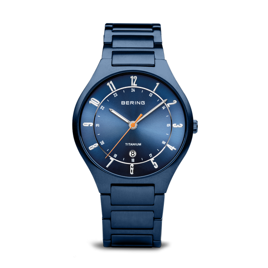 Bering Titanium Mat Blue Watch