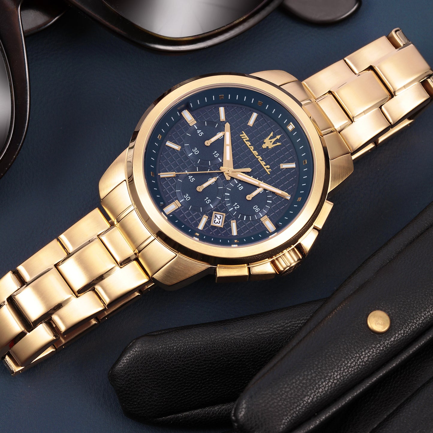 Maserati Successo 44mm Yellow Gold Chronograph