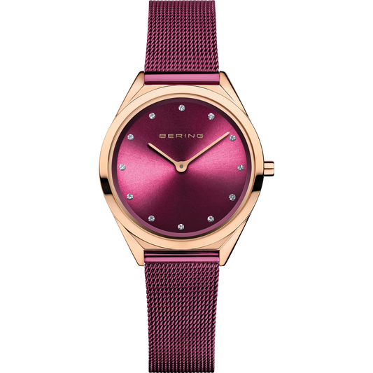 Bering Ladies Ultra Slim Purple Watch