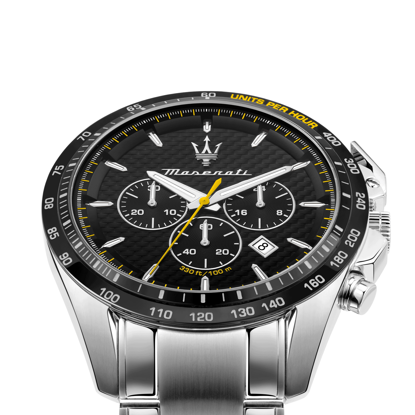 Maserati Traguardo Black Dial 45mm Chronograph