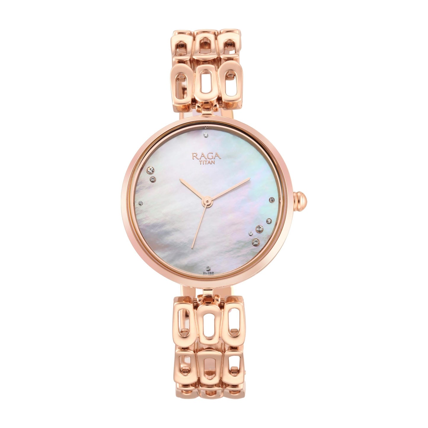 Titan Raga Chic Mother Of Pearl Dial Women Watch With Metal Strap