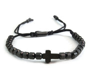 The Saints beaded cross bracelet