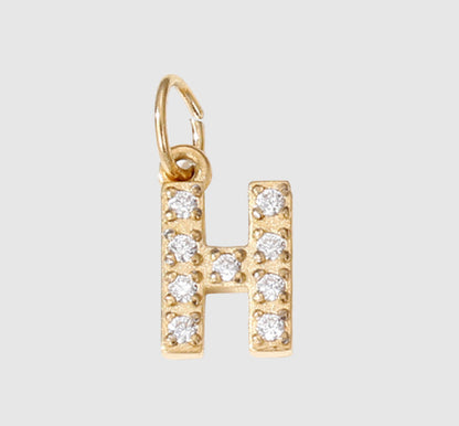 18K Yellow Gold Plated Initial Pendant Necklace