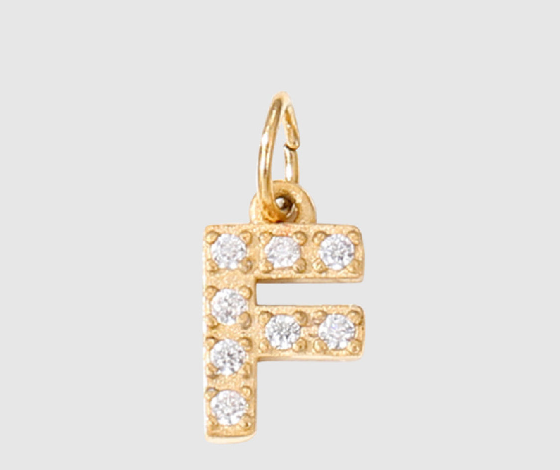 18K Yellow Gold Plated Initial Pendant Necklace