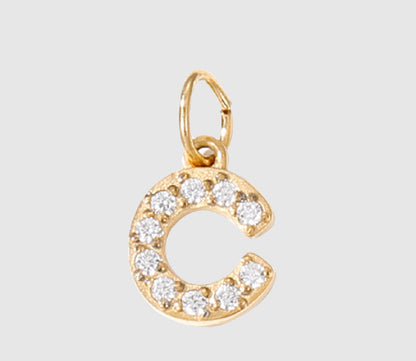 18K Yellow Gold Plated Initial Pendant Necklace