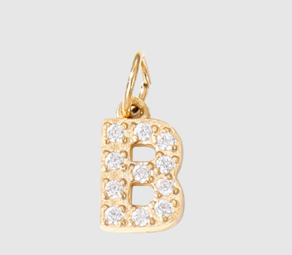18K Yellow Gold Plated Initial Pendant Necklace