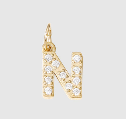 18K Yellow Gold Plated Initial Pendant Necklace