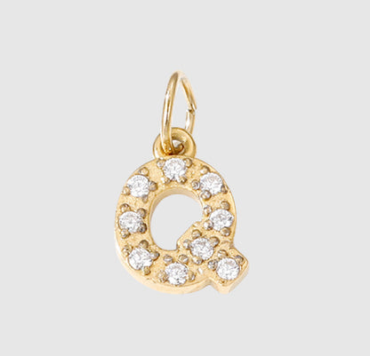 18K Yellow Gold Plated Initial Pendant Necklace