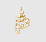 18K Yellow Gold Plated Initial Pendant Necklace