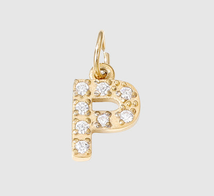 18K Yellow Gold Plated Initial Pendant Necklace