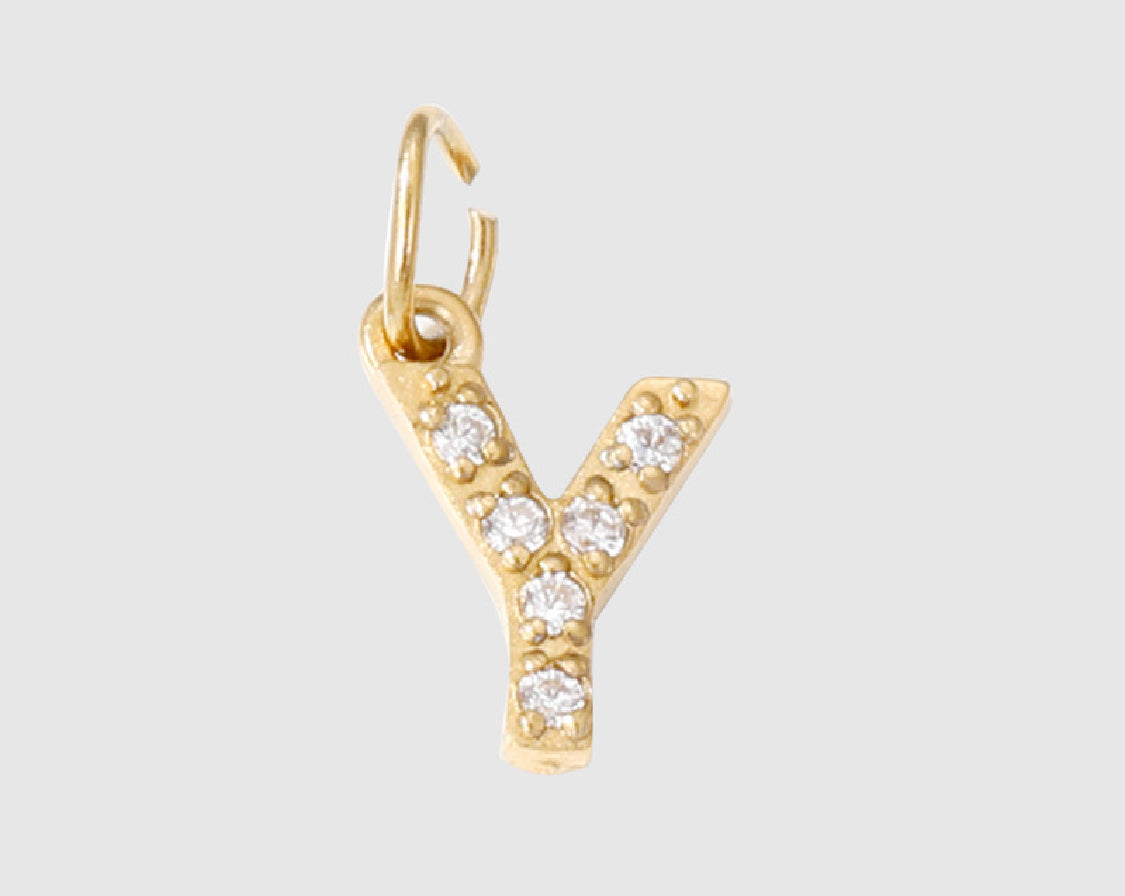 18K Yellow Gold Plated Initial Pendant Necklace