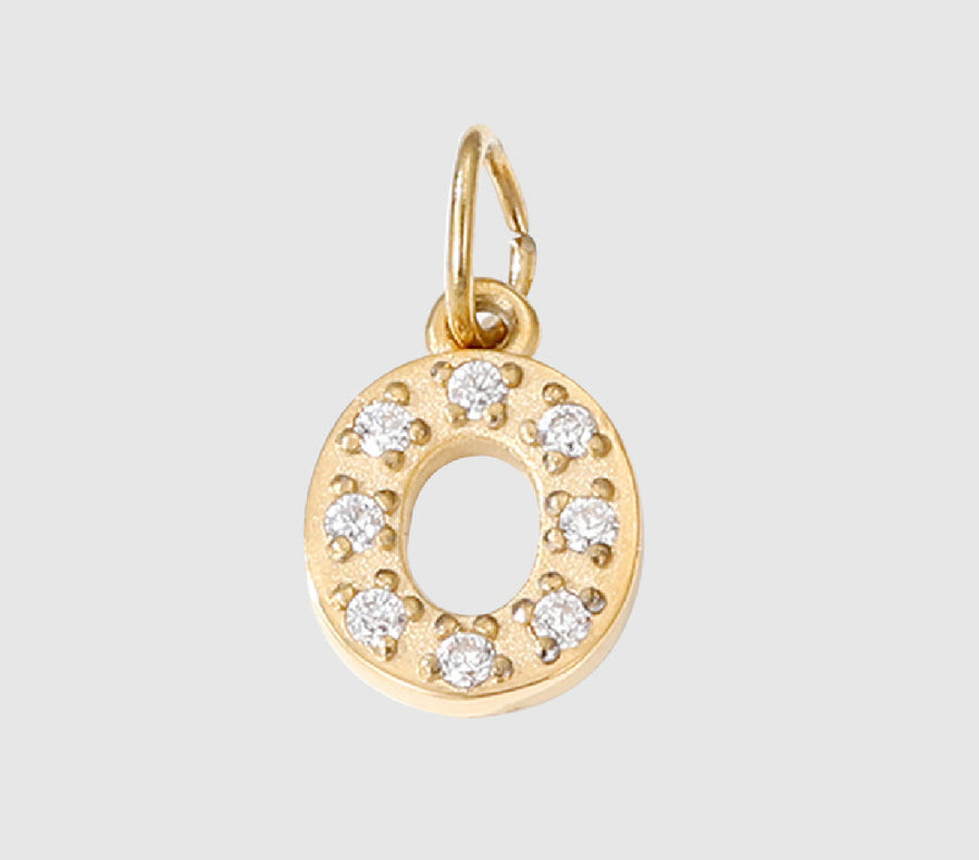 18K Yellow Gold Plated Initial Pendant Necklace