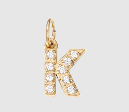 18K Yellow Gold Plated Initial Pendant Necklace