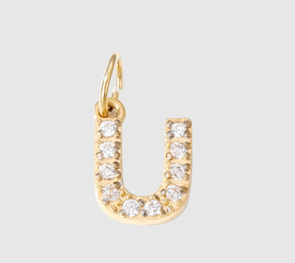 18K Yellow Gold Plated Initial Pendant Necklace
