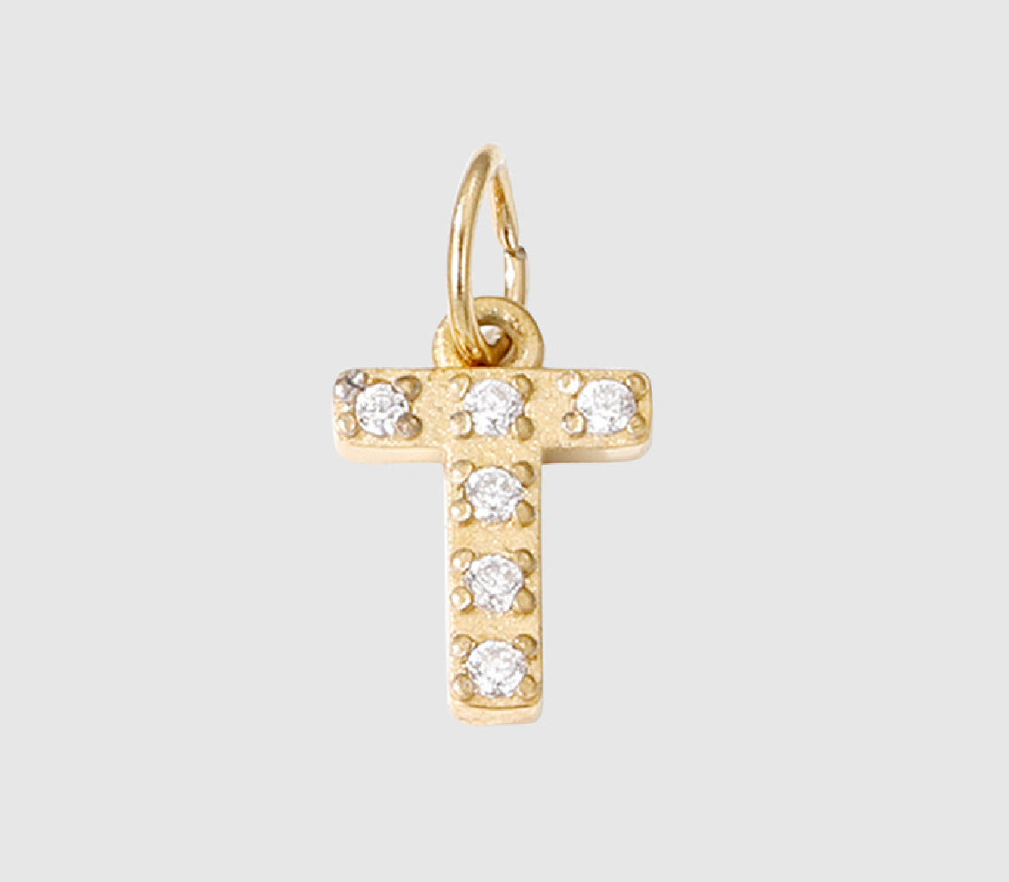 18K Yellow Gold Plated Initial Pendant Necklace