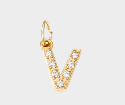 18K Yellow Gold Plated Initial Pendant Necklace