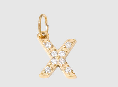 18K Yellow Gold Plated Initial Pendant Necklace