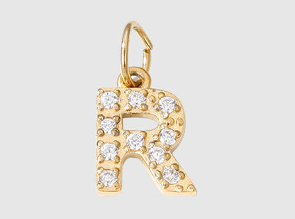 18K Yellow Gold Plated Initial Pendant Necklace