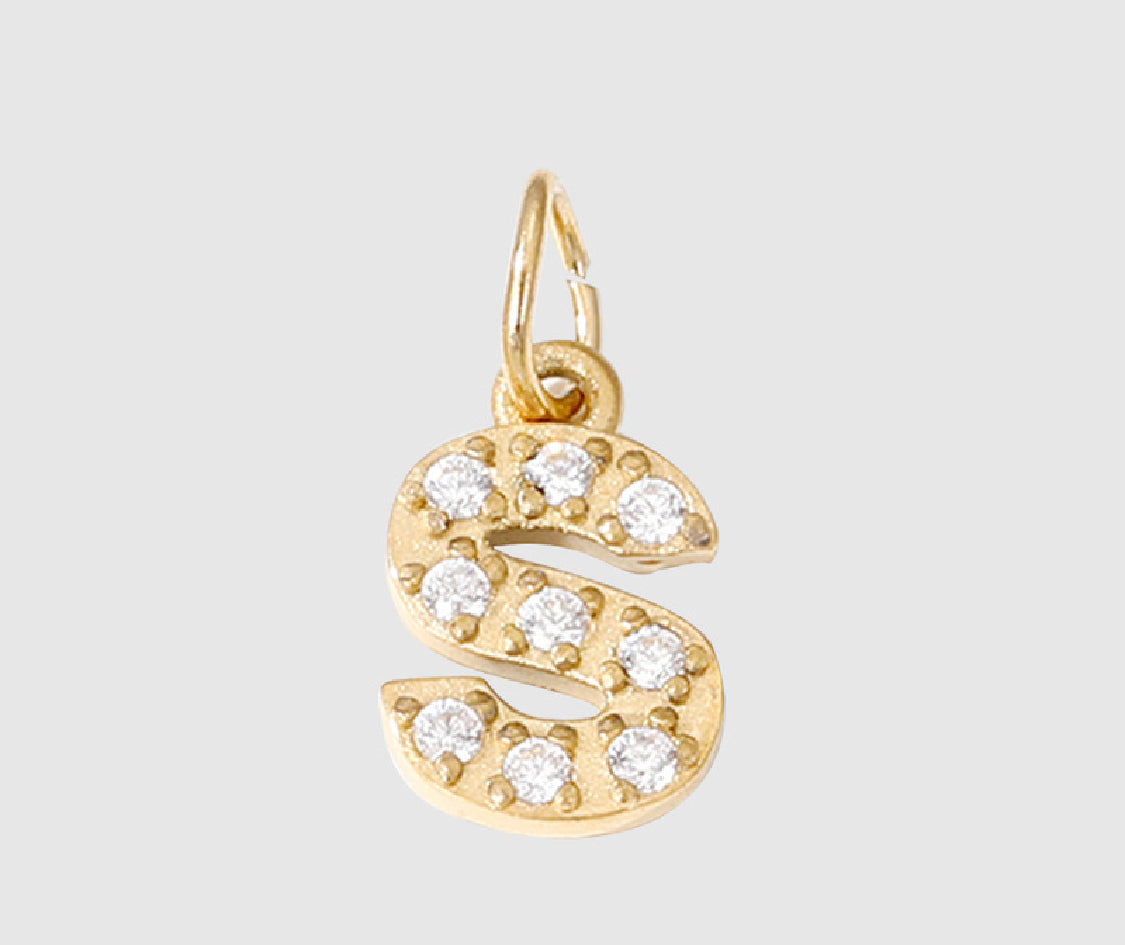 18K Yellow Gold Plated Initial Pendant Necklace