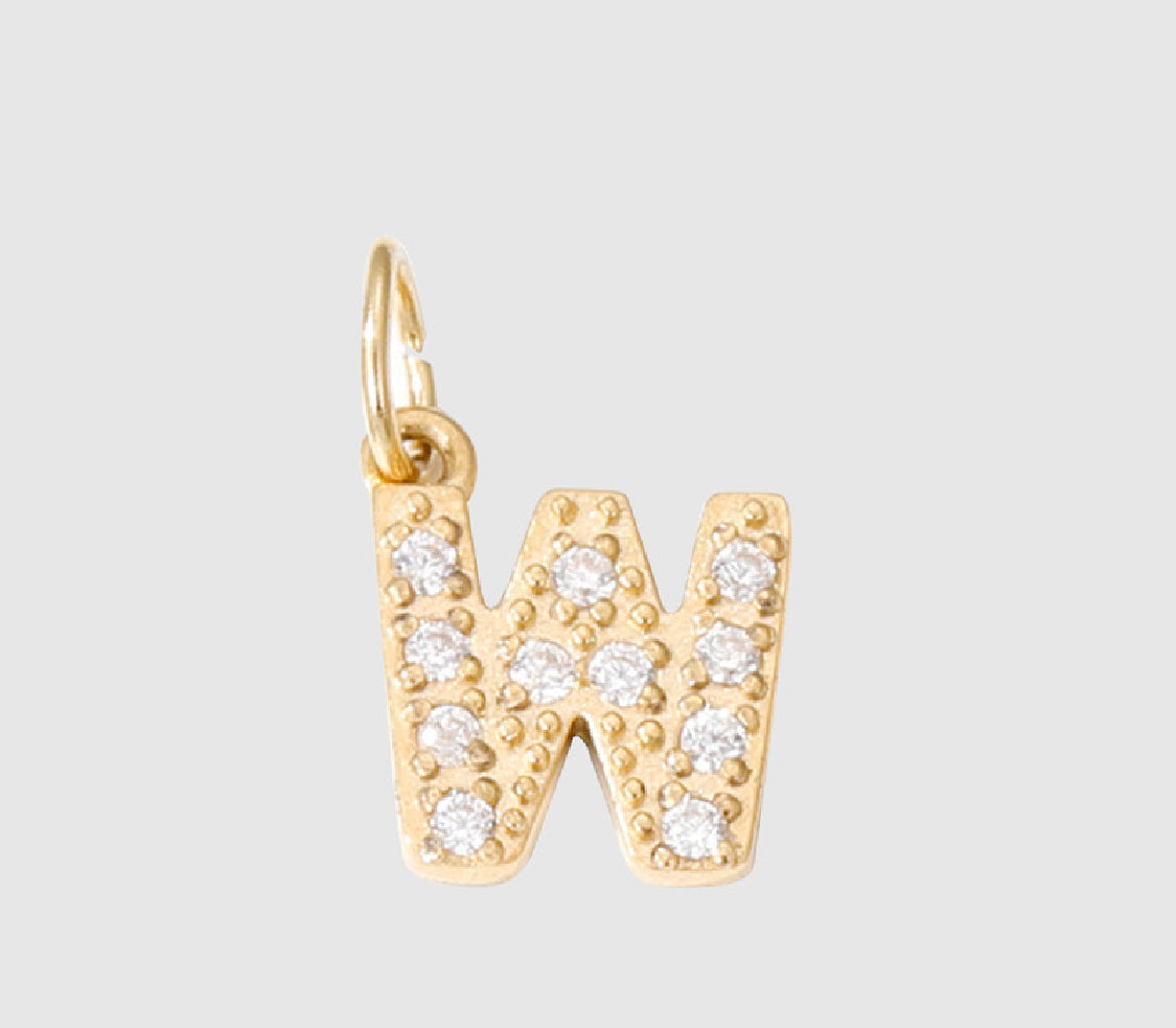 18K Yellow Gold Plated Initial Pendant Necklace