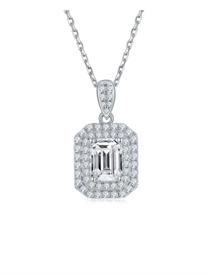 Emerald Cut 1ct Pendant