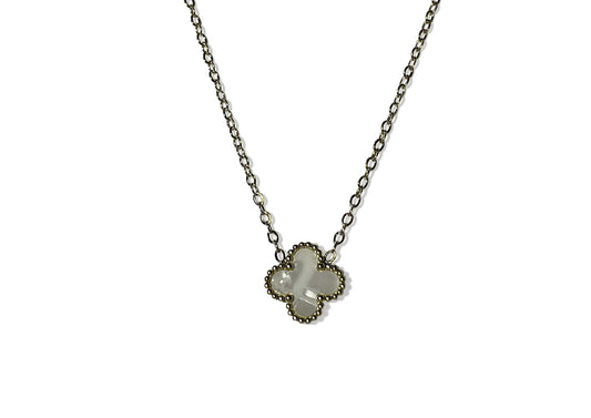 Single Clover Necklace- Yellow