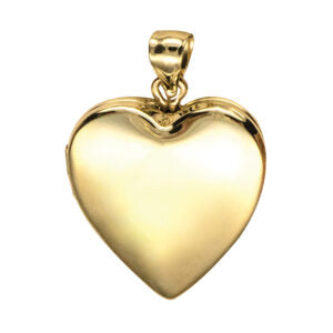 P52 – 20mm Plain Memorial Heart Locket
