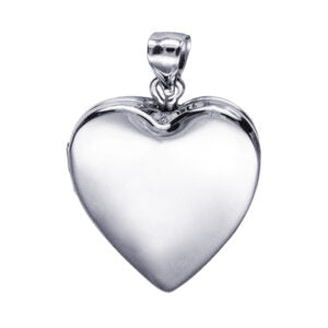 P52 – 20mm Plain Memorial Heart Locket