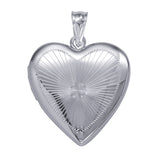 The Sunburst Heart Locket