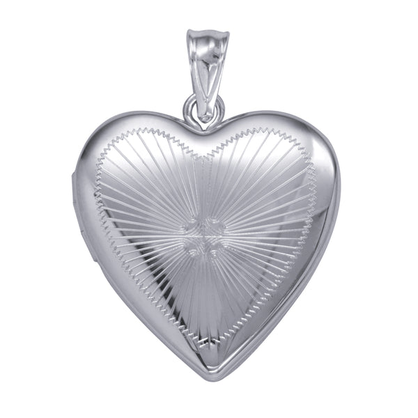 The Sunburst Heart Locket